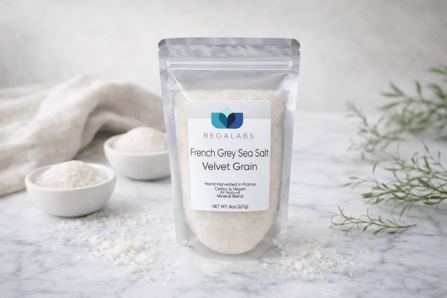French Grey Sea Salt Velvet
