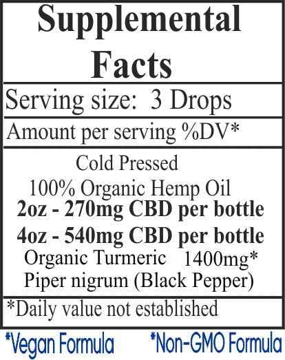 Organic Turmeric Cannabis Oil