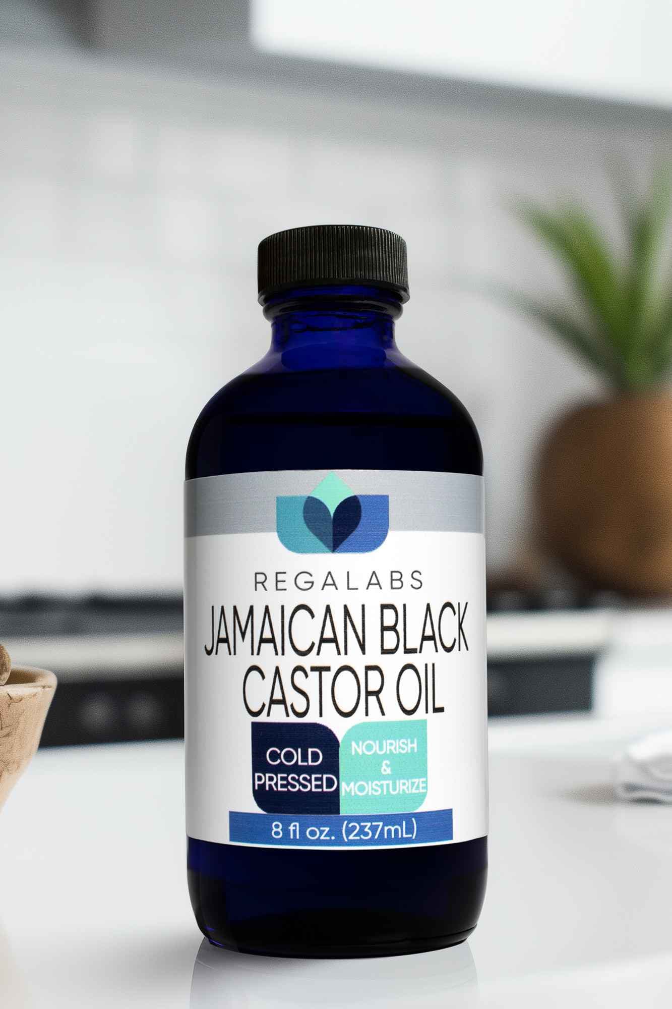 Organic Jamaican Black Castor Oil Glass