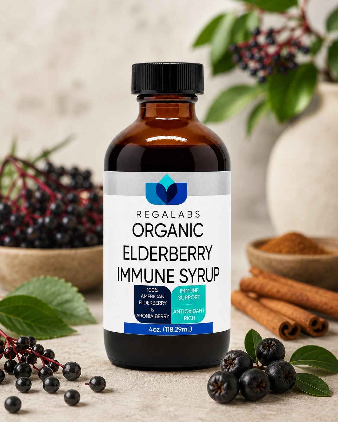 Organic Elderberry Syrup