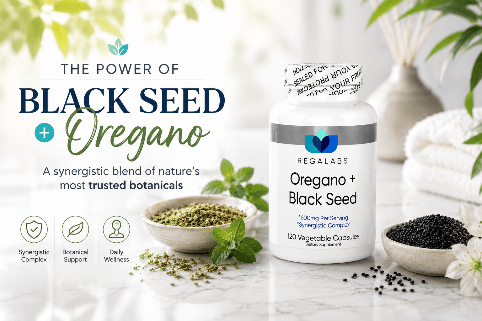 Oregano + Black Cumin Seed Oil