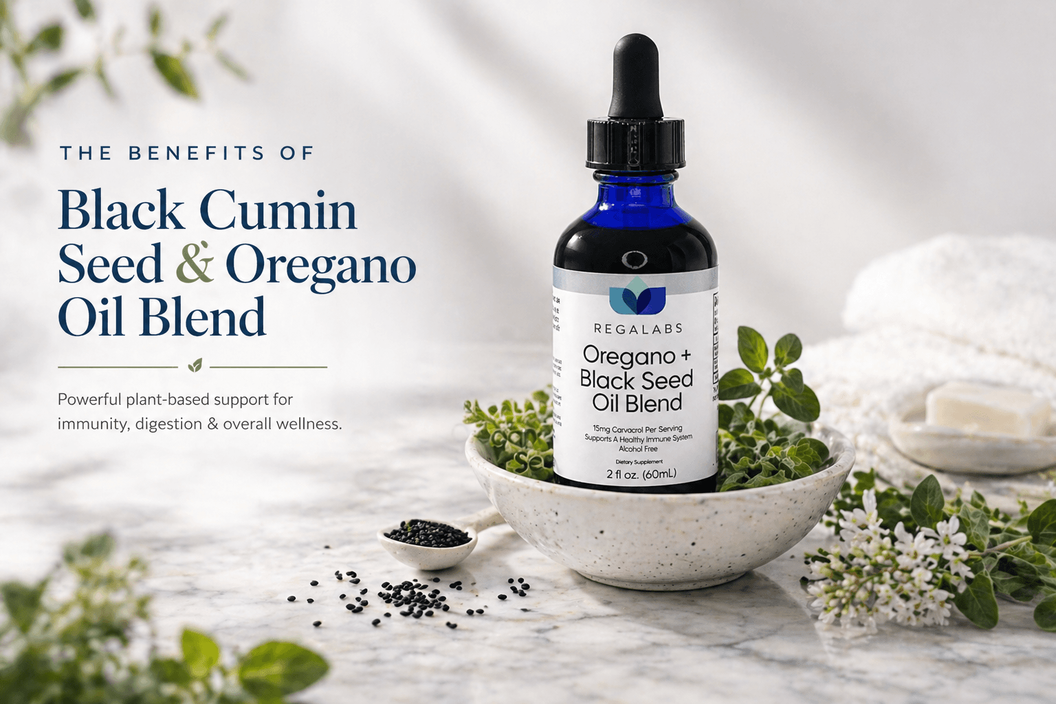 Oregano + Black Cumin Seed Oil